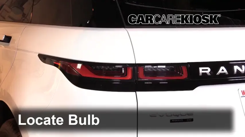2020 Land Rover Range Rover Evoque SE 2.0L 4 Cyl. Turbo Lights Turn Signal - Rear (replace bulb)